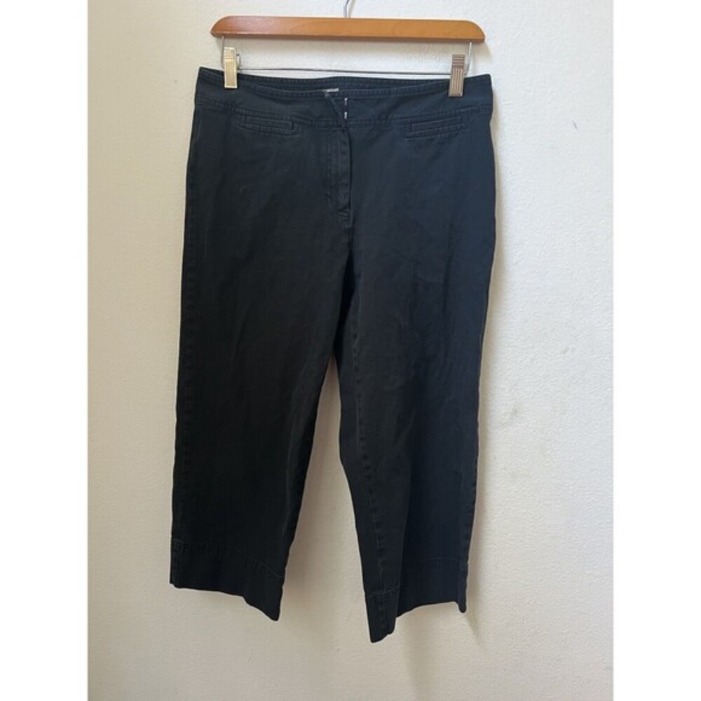 J JILL BLACK CAPRI PANTS SIZE 6 (L8)